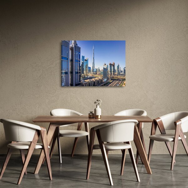 Sklenený obraz - Dubajskej ráno (70x50 cm)
