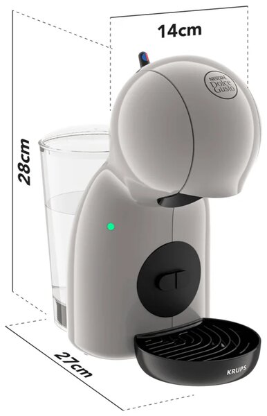 Nescafé Dolce Gusto Piccolo XS kapsulový kávovar, svetlosivý KRUPS KP1A3AF0
