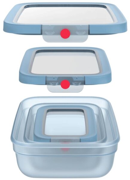 OneClick dózy, sada 3 ks, modrá TEFAL N1230210
