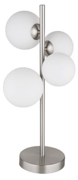 GLOBO 56140-4T RIHA stolná lampa V510mm 4xG9 matný nikel, biela