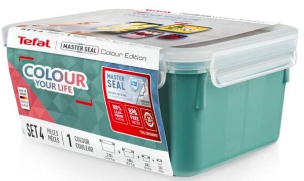 Master Seal Color Dózy, set 4 ks, zelené TEFAL N1031010
