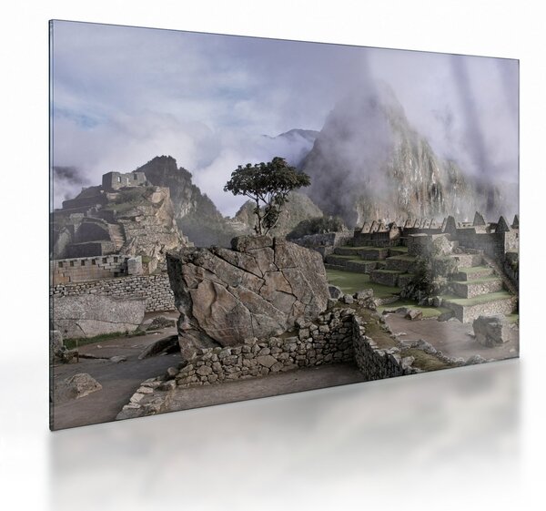 Sklenený obraz - Machu Picchu (70x50 cm)