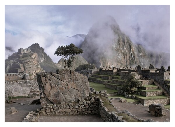 Sklenený obraz - Machu Picchu (70x50 cm)