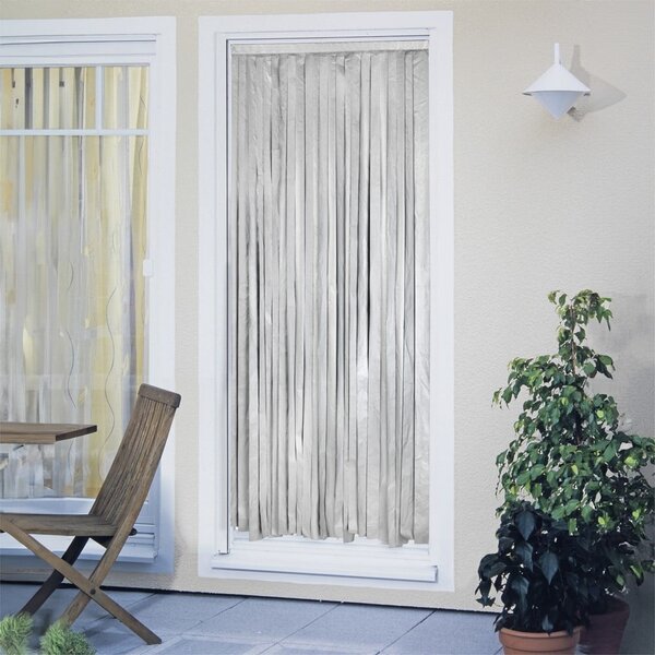 Termo záves do dverí v čierno-striebornej farbe 90x200 cm – Maximex
