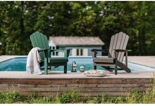 Zelené plastové záhradné kreslo Adirondack – Selection