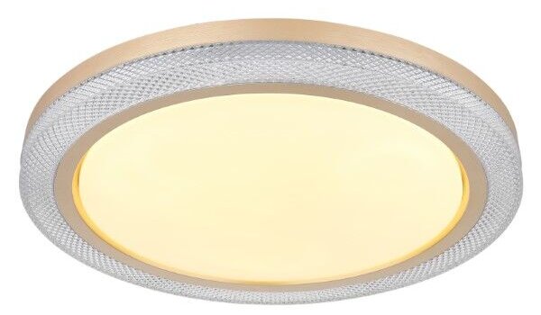 GLOBO 41372-24 BOLLY stropné svietidlo D505mm LED 20W/1100lm 2700-6500K biela, zlatá, diaľkový ovládač