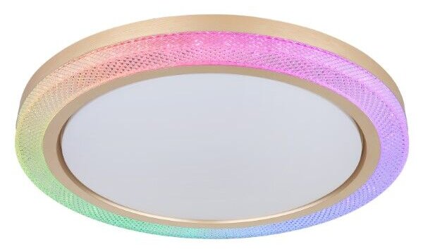 GLOBO 41372-24 BOLLY stropné svietidlo D505mm LED 20W/1100lm 2700-6500K biela, zlatá, diaľkový ovládač