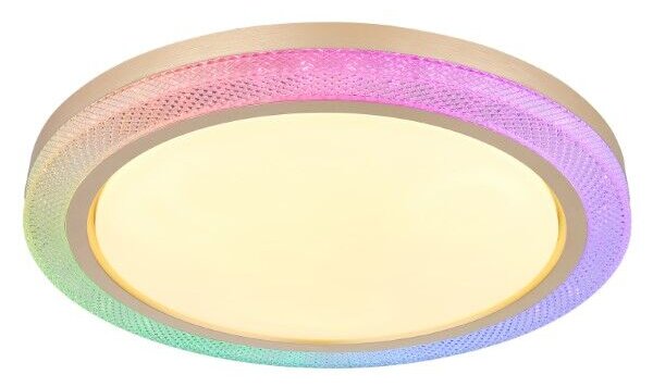 GLOBO 41372-24 BOLLY stropné svietidlo D505mm LED 20W/1100lm 2700-6500K biela, zlatá, diaľkový ovládač