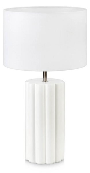 Stolové Lampa Markslöjd, Biela, Spálňa, Tkanina / Textil