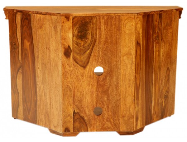 TV stolík rohový Mira 110x70x50 indický masív palisander