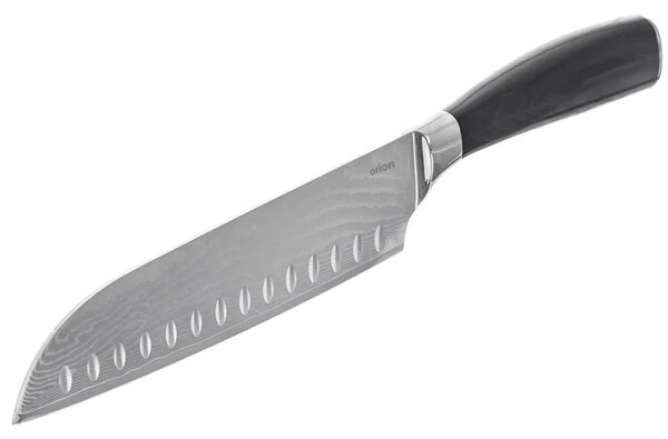 Kuchynský nôž santoku 18,5 cm, damašková oceľ ORION 831176