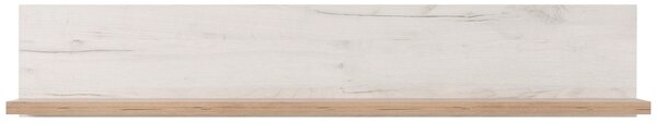 NÁSTENNÁ POLICA, farba strieborného duba, 120/22/19,5 cm Ti'me - Regály