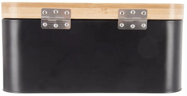 Black Chlebovka 30 × 19,5 × 14,5 cm, plechová, čierna ORION 152466
