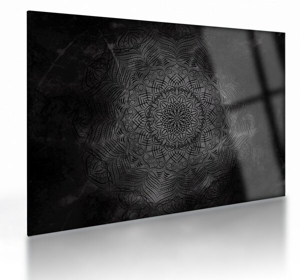 Sklenený obraz - Mystická mandala (70x50 cm)