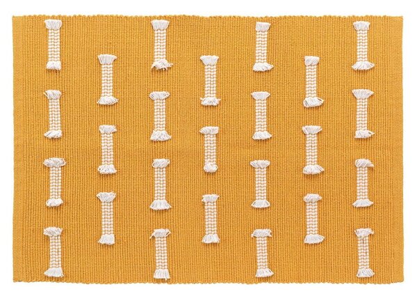 Okrovožltý prateľný koberec 50x80 cm Juline – douceur d'intérieur