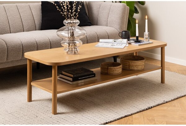 Konferenčný stolík v dekore duba v prírodnej farbe 50x150 cm Banbury – Actona