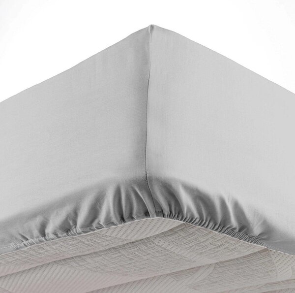 Svetlosivá napínacia plachta z mikrovlákna 90x190 cm Oscar – douceur d'intérieur