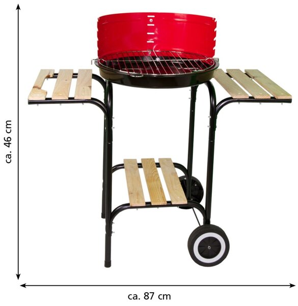 Grilovací vozík okrúhly Ø 45 cm LANDMANN 13758