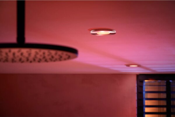 Philips HUE White and color ambiance 8720169321014 Xamento zápustné svietidlo D93mm GU10 4,2W/350lm 2000-6500K+RGB IP44 chróm 3-set