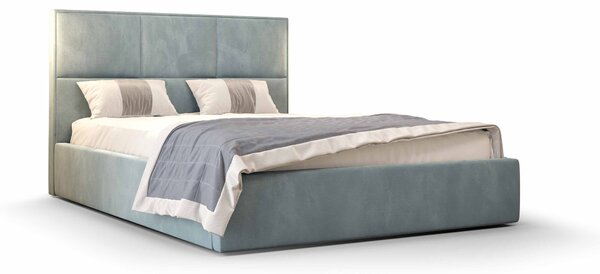 Manželská posteľ 140 cm Elna (modrá) (s roštom a úložným priestorom). Vlastná spoľahlivá doprava až k Vám domov. 1046897