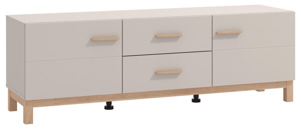 TV DIEL, kašmírová, dub artisan, 154/50,5/41,5 cm Hom`in - TV nábytok