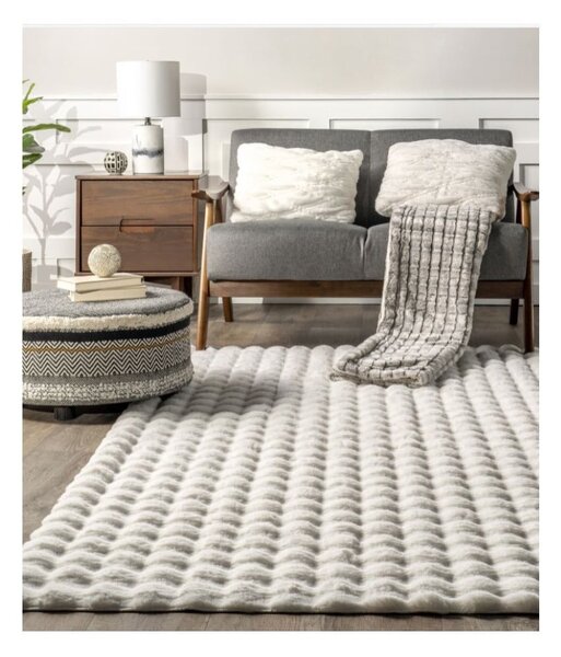 Biely prateľný koberec 150x230 cm Bubble White – Mila Home