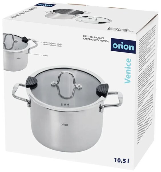 Venice hrniec s pokrievkou 10,5 l, nerezový ORION 113379