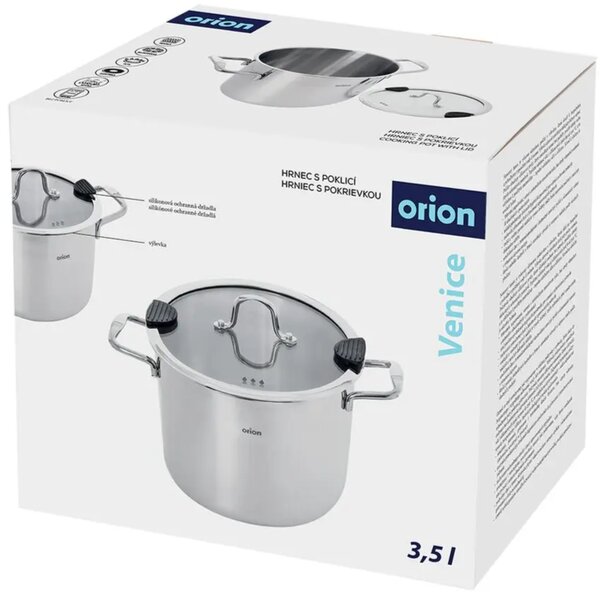 Venice hrniec s pokrievkou 3,5 l, nerezový ORION 113377