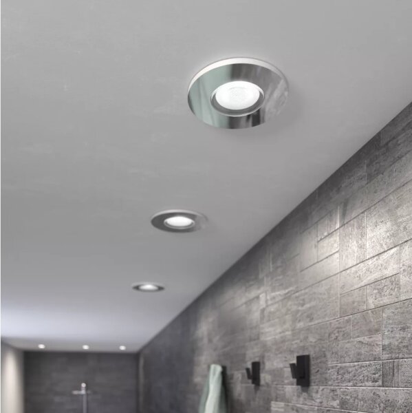 Philips Hue White Ambiance 8720169317956 Adore zápustné svietidlo D94mm GU10 4,2W/350lm 2200-6500K IP44 chróm