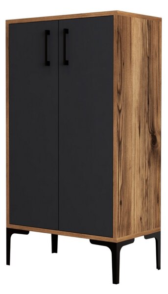 Hanah Home Botník Prag 60x111 cm orech/antracit