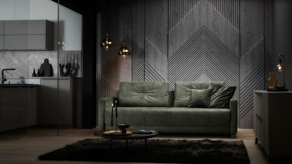 ROZKLADACIA POHOVKA, textil, tmavozelená Dieter Knoll - Sedačky