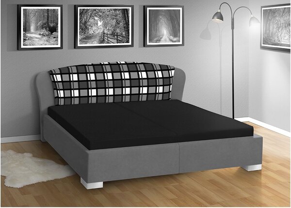 Manželská posteľ s úložným priestorom SUMMER 160x200 Barva: sivá