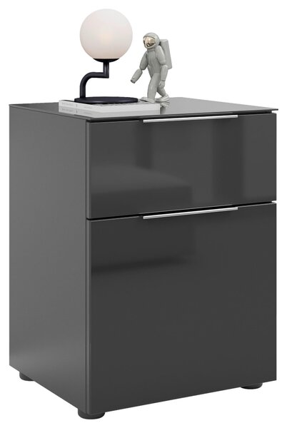 NOČNÝ STOLÍK, antracitová, 45/60/40 cm - Online Only spálne, Online Only