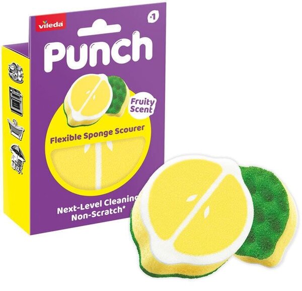 Punch Lemon Flexibilná hubka 1 ks VILEDA 182804