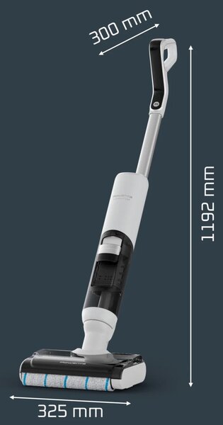 X-Clean 5 Podlahová umývačka a vysávač 2v1, čierna/biela ROWENTA GZ5435E0