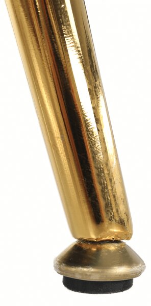 KONDELA Lavica v štýle Art-deco, smaragdová Velvet látka/gold chróm-zlatý, NOBLIN