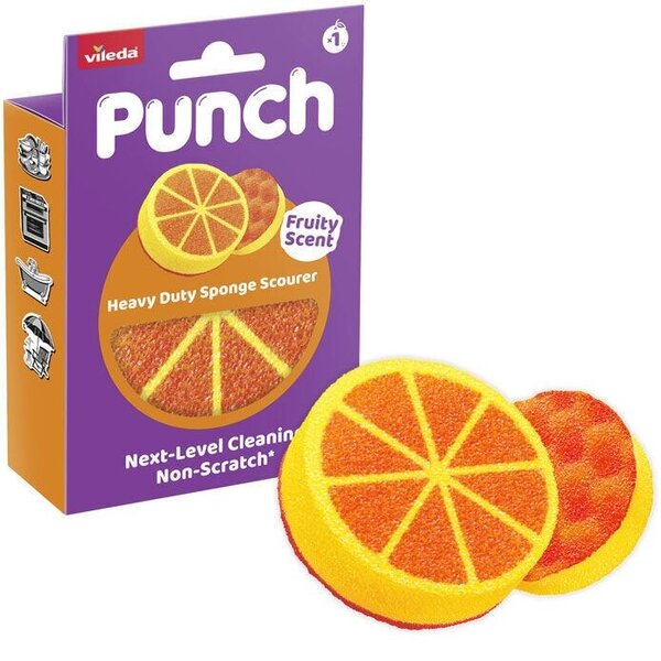 Punch Orange Extra účinná hubka 1 ks VILEDA 180758