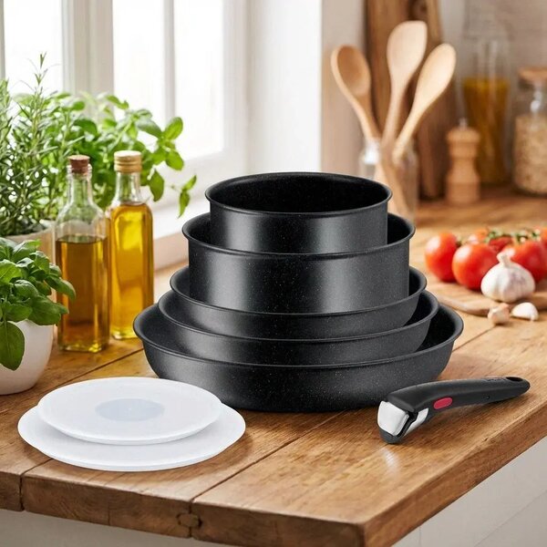 Ingenio Black Stone Súprava riadu, 8 ks TEFAL L3998802