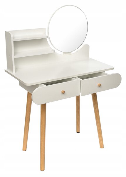 Dekorstudio Dekorstudio Toaletný stolík SCANDI biely