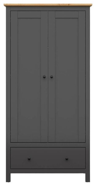 ŠATNÍKOVÁ SKRIŇA, grafitová, dub artisan, 101/203/57 cm - Skrine, Online Only