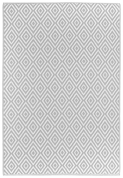 VONKAJŠÍ KOBEREC, 90/150 cm, sivá, biela Boxxx - Koberce