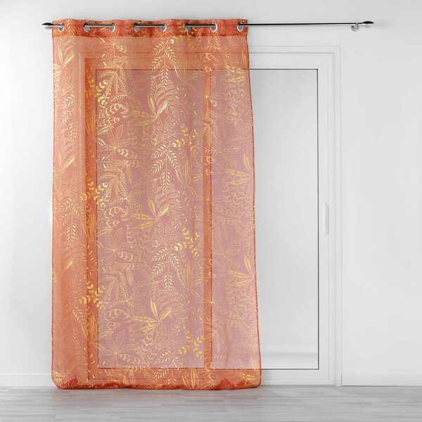 Oranžová voálová záclona 140x280 cm Belflor – douceur d'intérieur