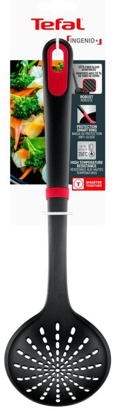 Ingenio+ Dierovaná naberačka, nylonová, čierna TEFAL K1984334