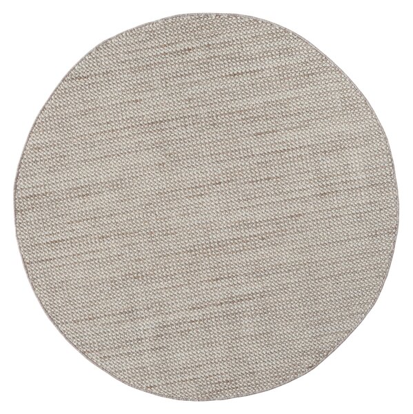 My Flair, Kusový koberec Ava CA20009 beige kruh, 120x120 (priemer) kruh, béžová, chodba / predsieň