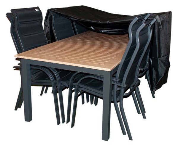Doppler Ochranný obal na stôl 220x100 cm + 6 kresiel Miami