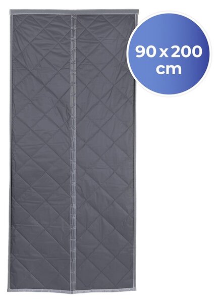 Termo záves do dverí v sivo-striebornej farbe 90x200 cm – Maximex