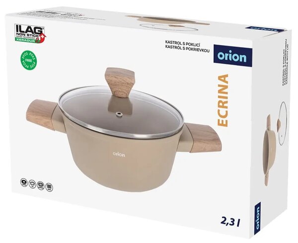 Kastról so sklenenou pokrievkou Ecrina 2,3 l ORION 113611