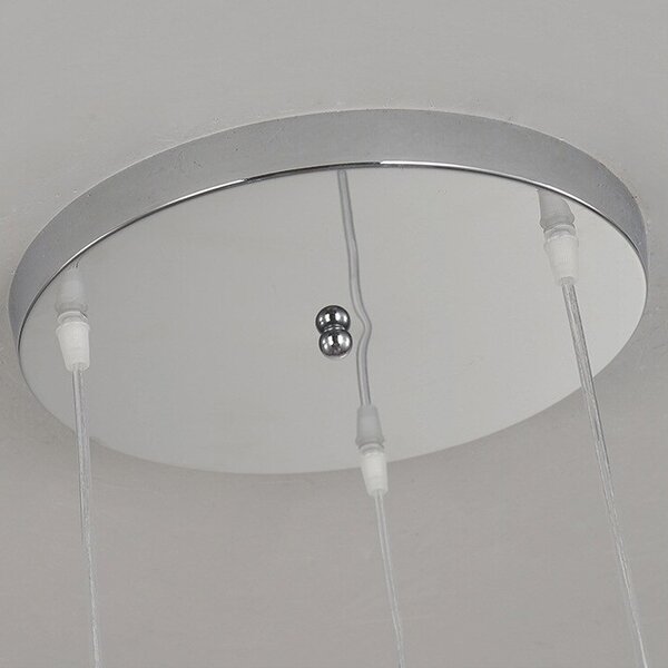 TooLight Stropné svietidlo Crystal APP510-3CPR Trio strieborné