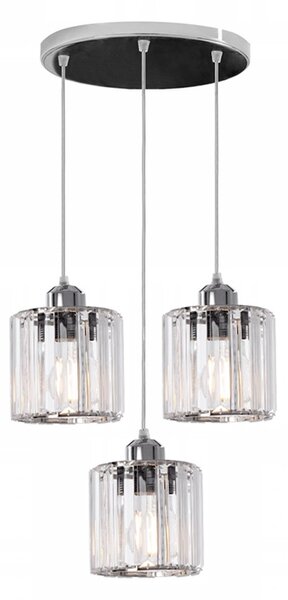 TooLight Stropné svietidlo Crystal APP510-3CPR Trio strieborné