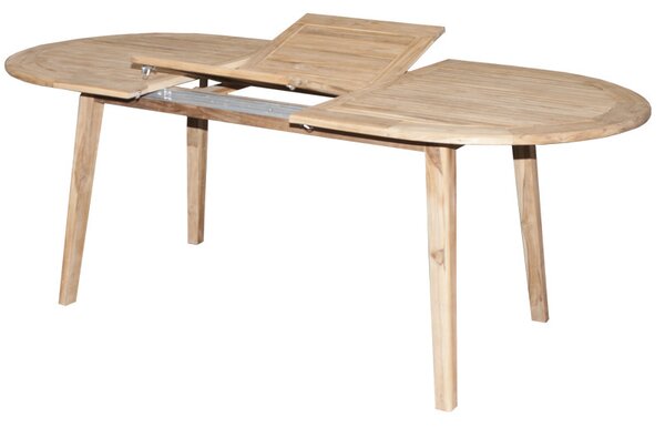 Doppler TECTONA - drevený rozkladací teakový stôl 150/200x95 cm - Tovar s drobnou vadou (N294)